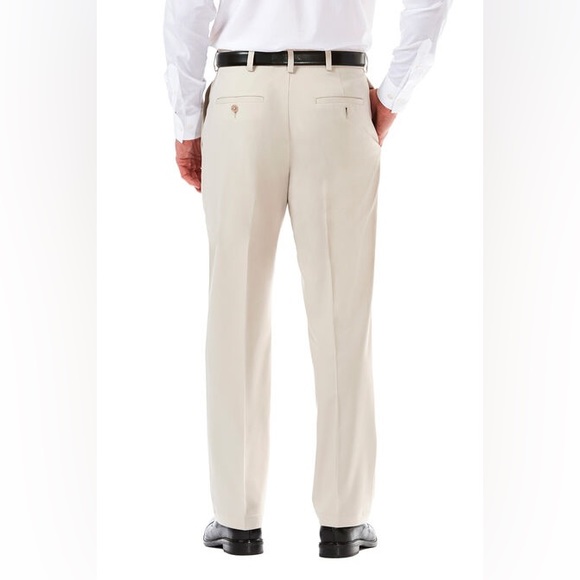 Haggar Cool 18 Pro Pant - Color: String (38WX31L) - Picture 3 of 6